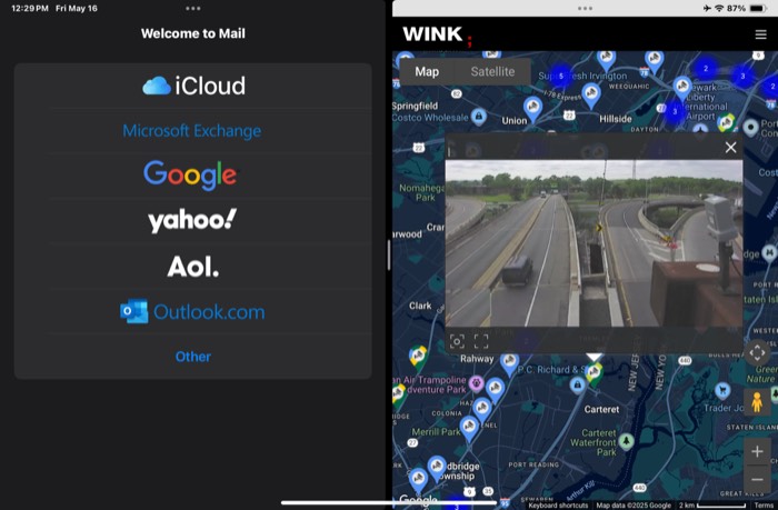 Security Patrol multi-camera grid view